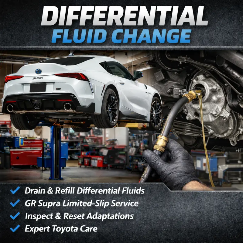 Differential Fluid Service - Toyota Gr Supra 1
