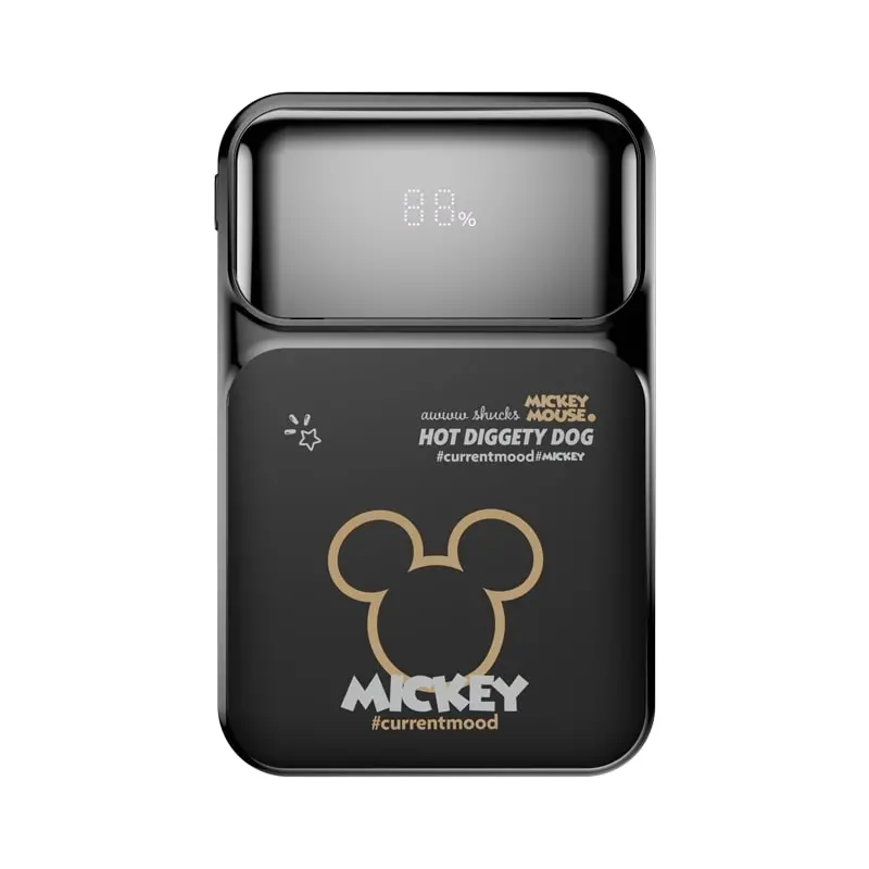 Disney Qs-D02 Fast Charging Power Bank Mickey Black-10000Mah 1