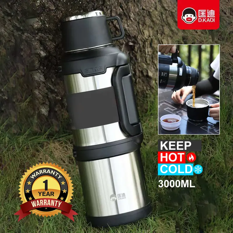 Dkadi Kd9103 Vacumm Bottle 3000Ml- Silver 1