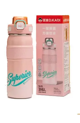 Dkadi Vacuum Bottle Model 7087 Size 750Ml - Pink 1