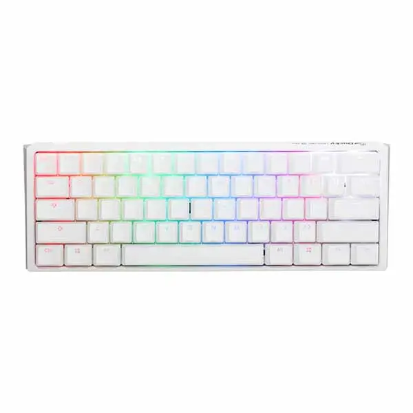 Ducky One 3 Mini Silent Red Switch Rgb Hot-Swap Mechanical Keyboard - Aura White 1