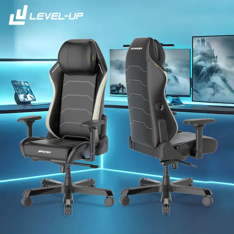 Dxracer Master Series Gaming Chair - Black/White (Installation Not Included) 1