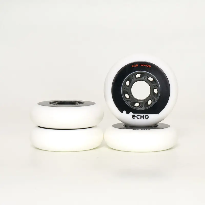 Echo Drift 80Mm Wheels - White/Grey (4-Set) 1