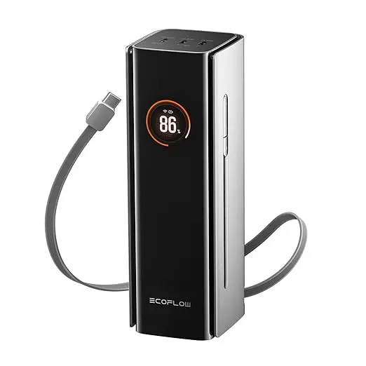 Ecoflow Rapid Pro Power Bank (27,650Mah, 300W, 140W Built-In Cable) - Silver 1