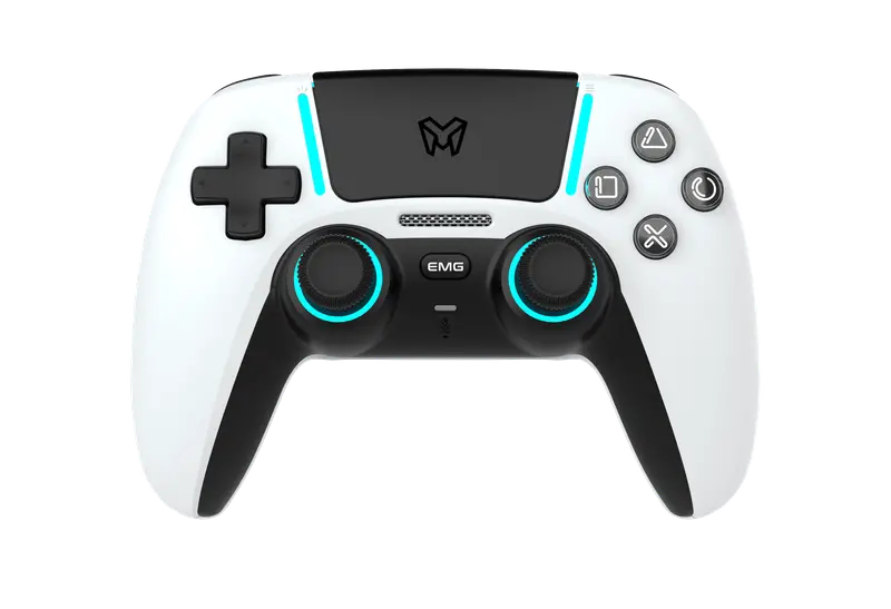 Emg Artic Clicky White P508 Gaming Controller Compatible With Ps5, Pc, Android & Ios 1