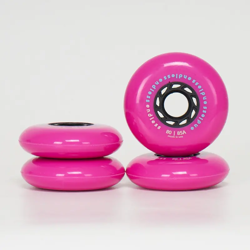 Endless 80Mm / 85A Wheels - Neon Pink 1