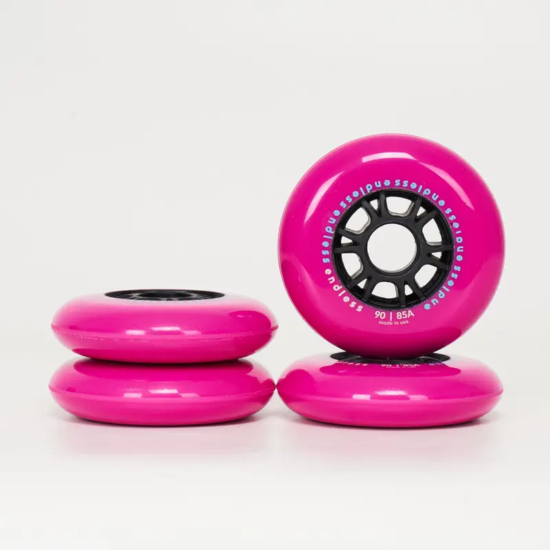 Endless 90Mm / 85A Wheels - Neon Pink 1