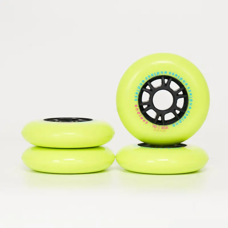 Endless 90Mm / 85A Wheels - Neon Yellow 1