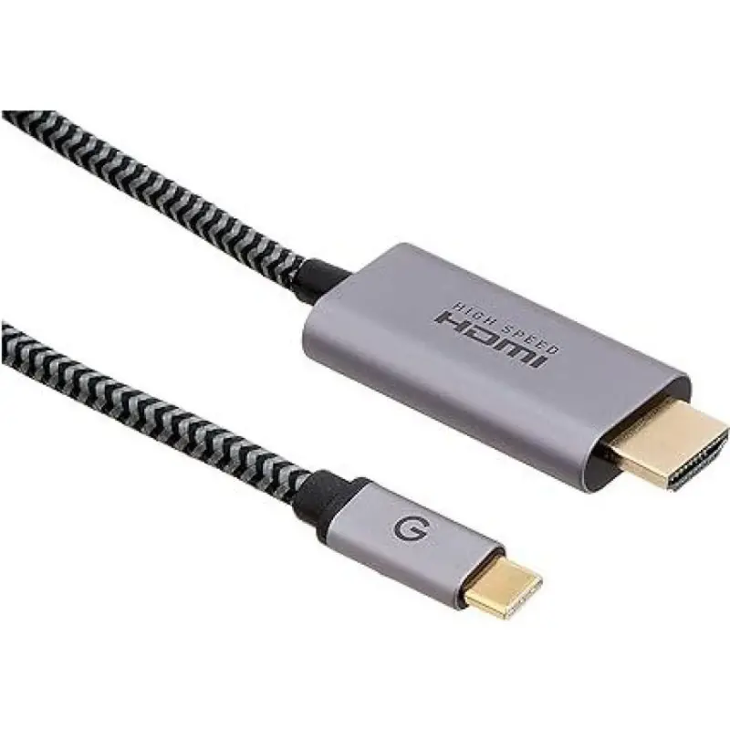 Energea Fibratough, Usb-C To Hdmi Cable 4K@60Hz 2M - Black 1