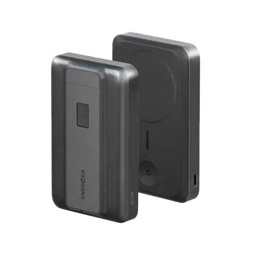 Energea Magpac Pro 35S 10000Mah Hybrid Solid State Power Bank With Built In Cable & Stand - Black 1