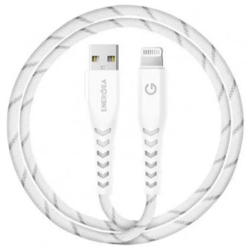 Energea Nyloflex Cable, Charge And Sync Tough Lightning C89 Mfi 1.5M – White 1