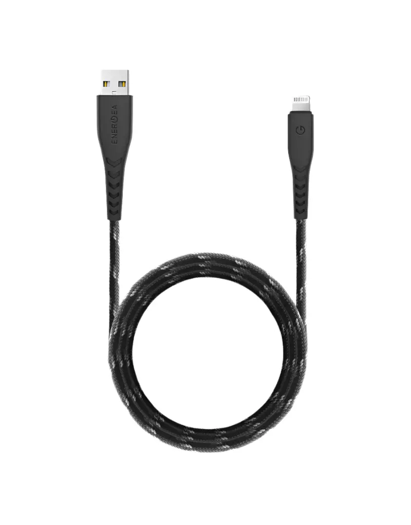 Energea Nyloflex Cable, Charge And Sync Tough Lightning C89 Mfi 3M – Black 1