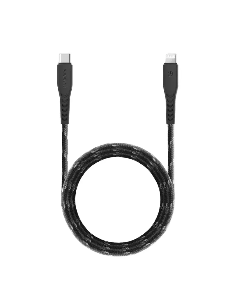 Energea Nyloflex Usb-C To Lightning Cable 3M - Black 1