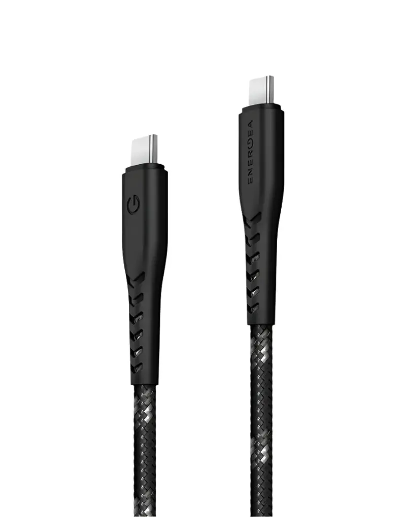 Energea Nyloflex Usb2.0 Usb-A To Usb-C 5A Universal Cable 1.5M Black 1
