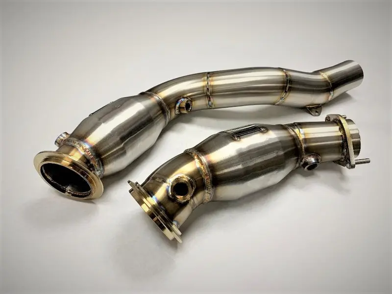 Evolution Racewerks - Sport Series High-Flow Catted Downpipes (Stainless) - Bmw F8x M2/M3/M4 1
