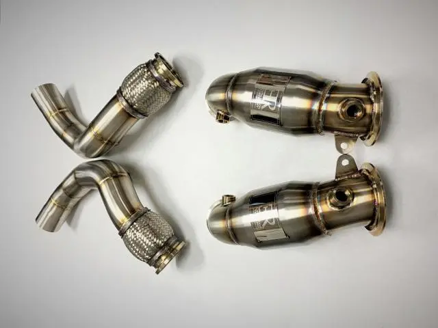 Evolution Racewerks - Sport Series High-Flow Catted Downpipes (Stainless) - Bmw F90 M5 1