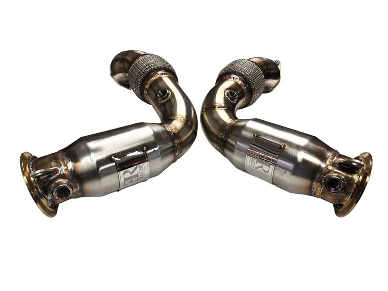 Evolution Racewerks - Sport Series High-Flow Catted Downpipes (Stainless) - Bmw F95/F96 X5m/X6m 1