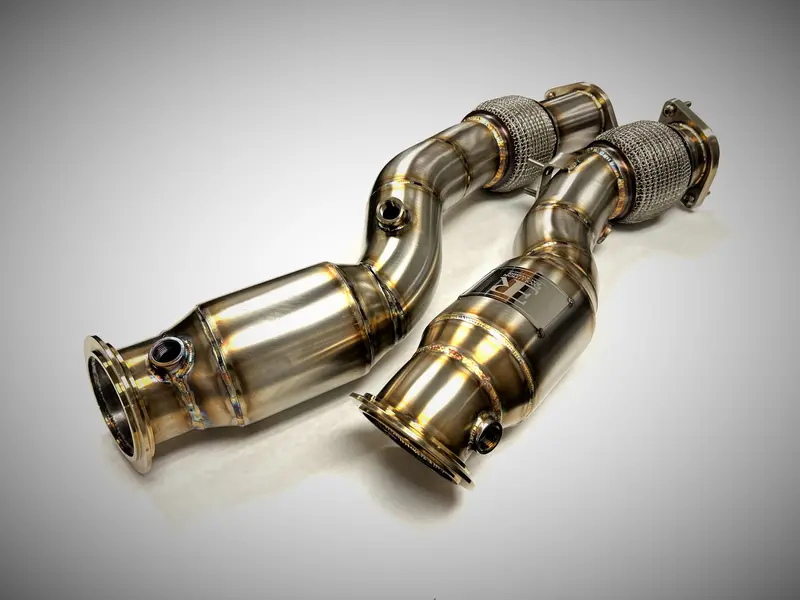 Evolution Racewerks - Sport Series High-Flow Catted Downpipes (Stainless) - Bmw F97/F98 X3m/X4m 1