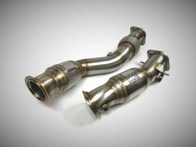 Evolution Racewerks - Sport Series High-Flow Catted Downpipes (Stainless) - Bmw G8x M2/M3/M4 1