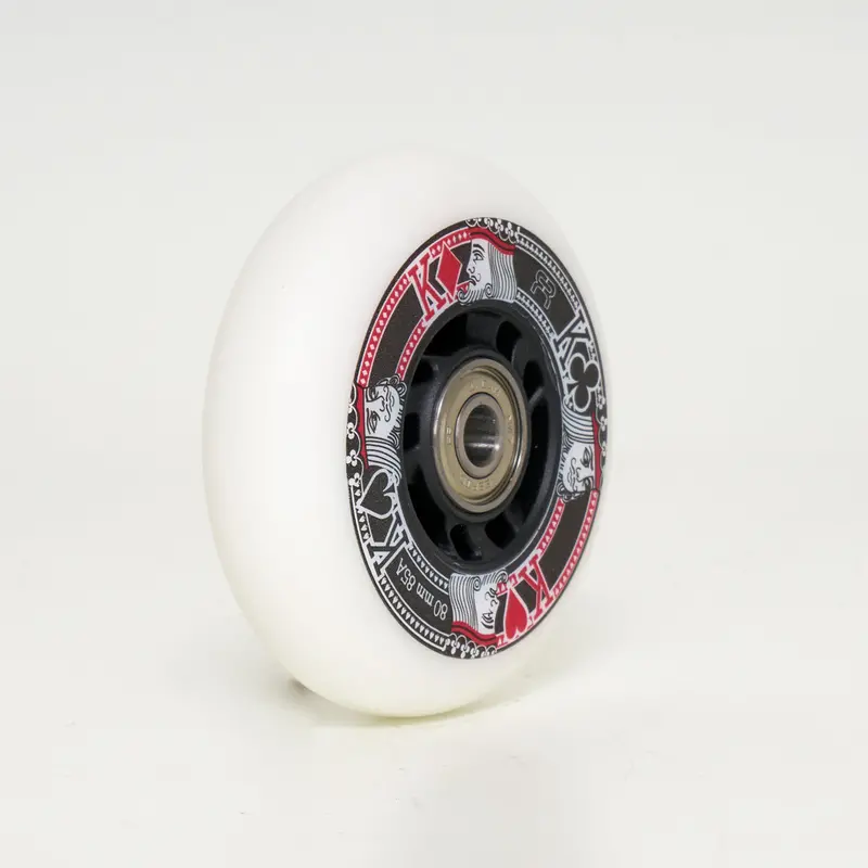 Fr Street Kings 80Mm Wheels - W/Twincam Mw7 Bearings - White (Singles) 1