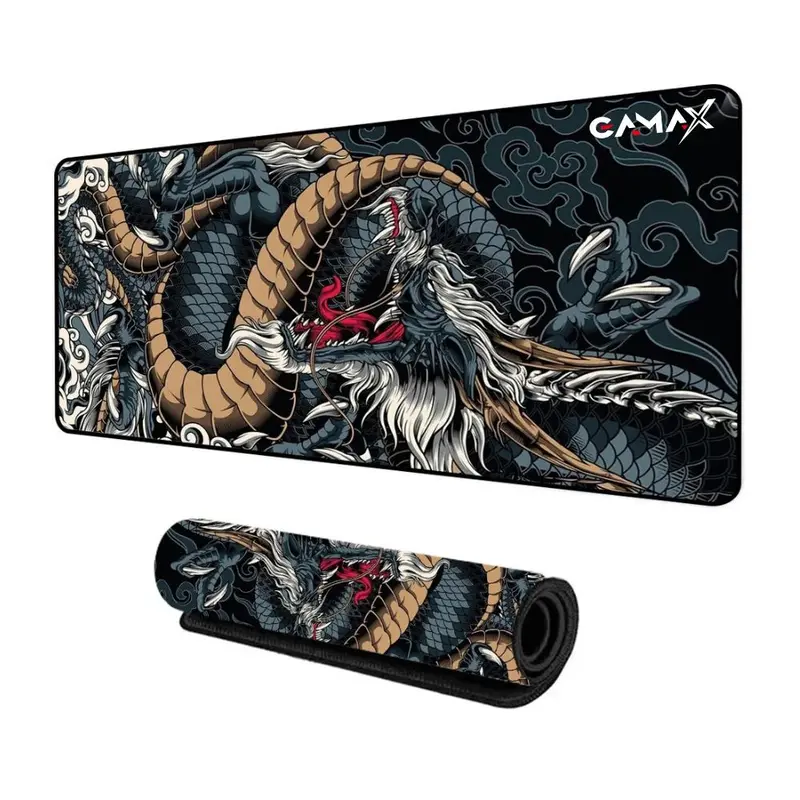 Gamax Japanese Dragon Waterproof Mousepad 80 X 40 Cm - Black 1