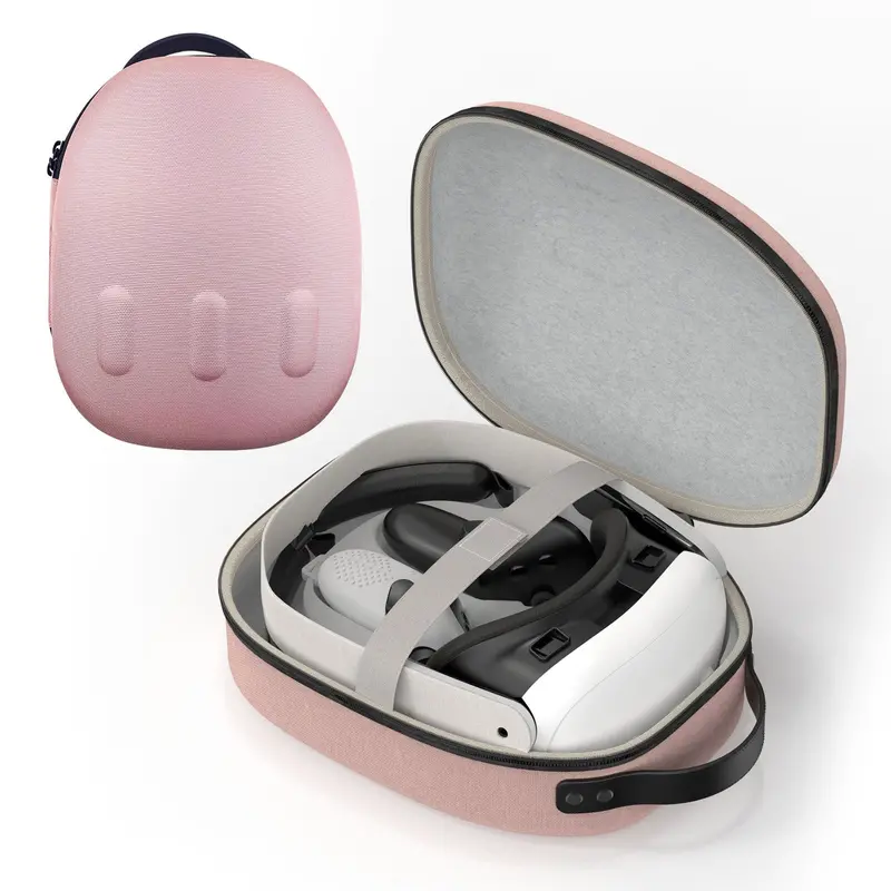 Gamax Meta Quest 3 Storage Box Carbon Fiber ( Model B ) - Pink 1