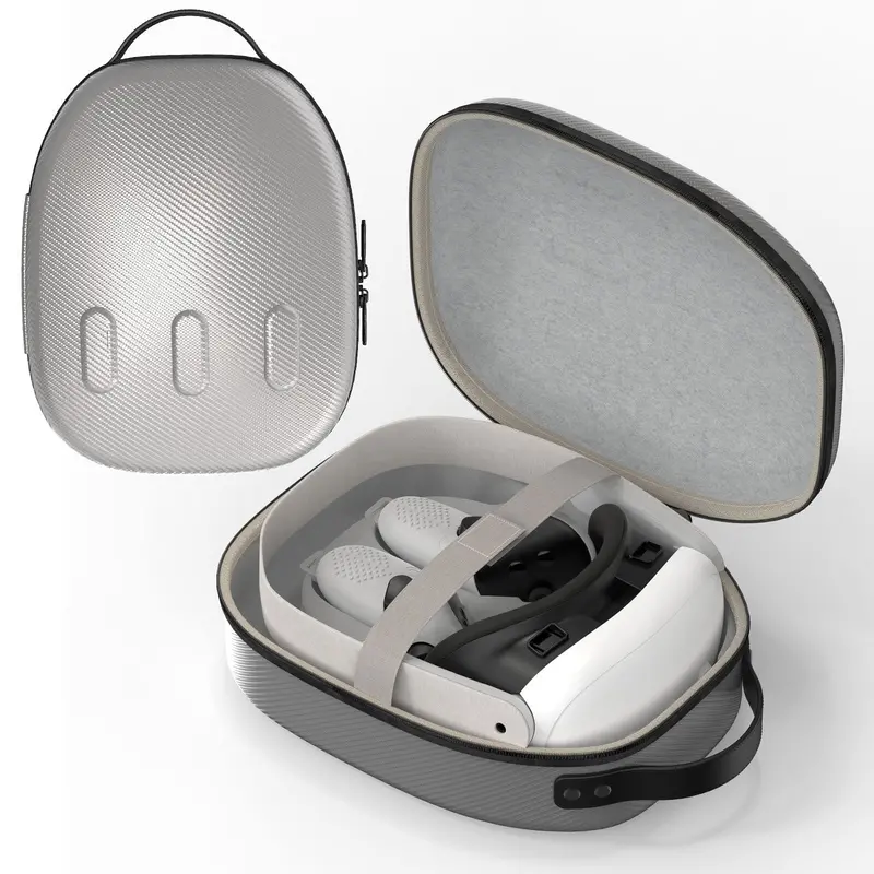 Gamax Meta Quest 3 Storage Box Carbon Fiber ( Model B ) - Silver 1