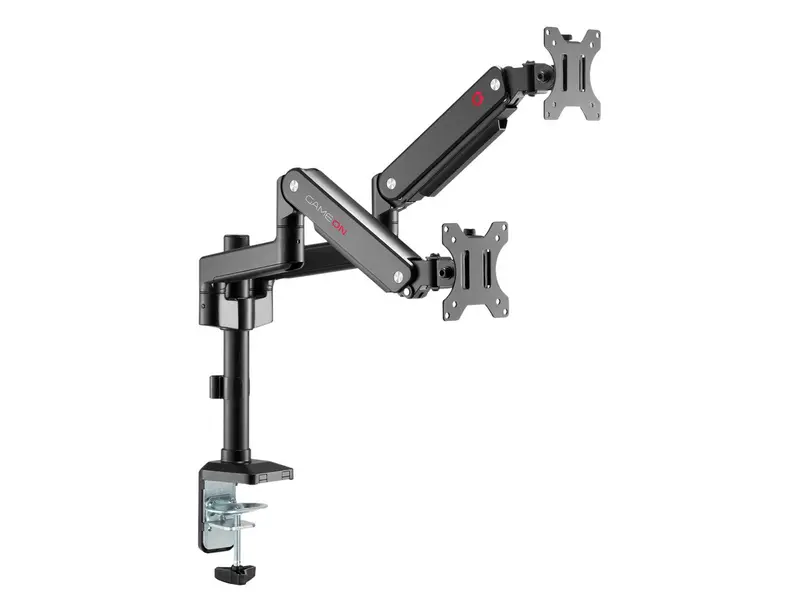 Gameon Go-2045 Pole-Mounted Gas Spring Dual Monitor Arm 1