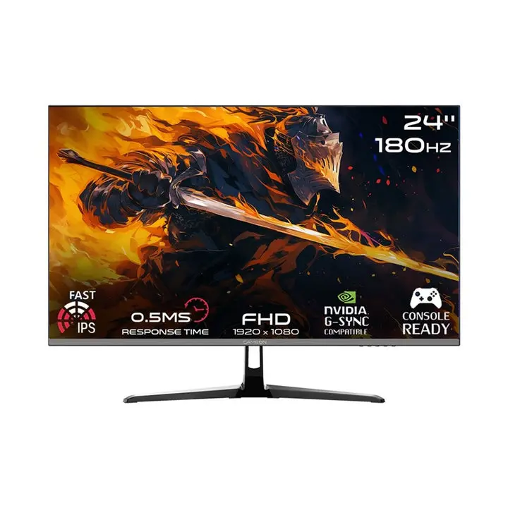 Gameon Gops24180ips 24" Fhd Fast Ips, Refresh Rate 180Hz, Response Time 0.5 Ms, Hdmi 2.1 Gaming Monitor (Adaptive Sync And G-Sync Compatible) 1