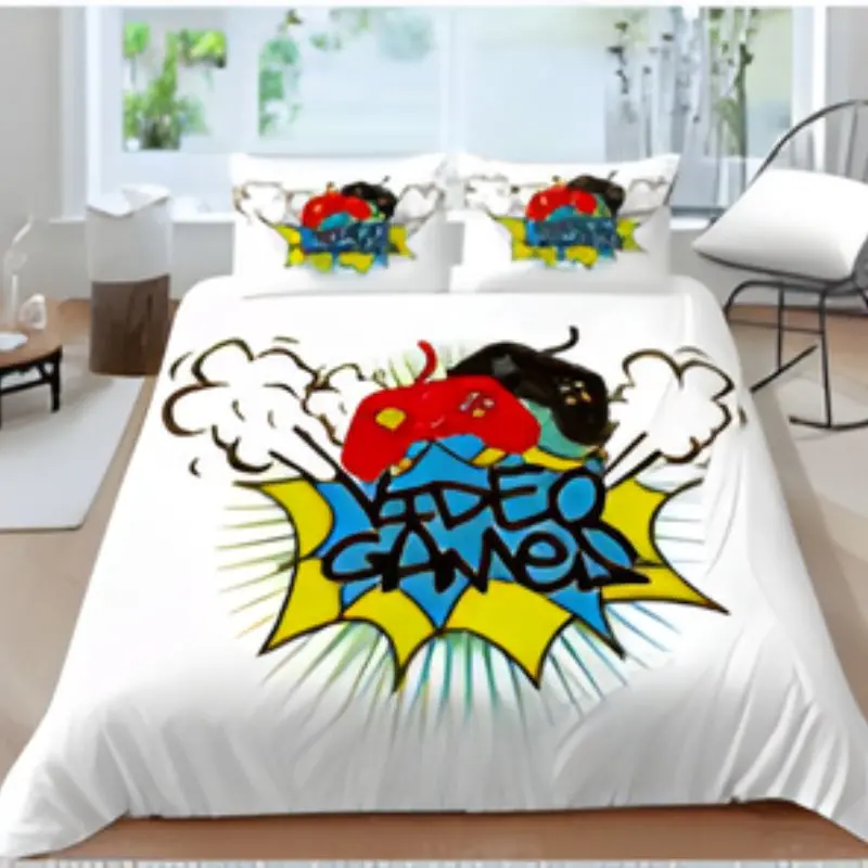 Gamepad Bedding Video Game Shape Creative Fashionable Duvet Cover 3D Bed & Pillow Sheet Size 220 X 220 1