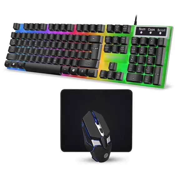 Gamer King 3 In 1 Combo Wired Arabic Keyboard, Mouse And Mouse Pad 1