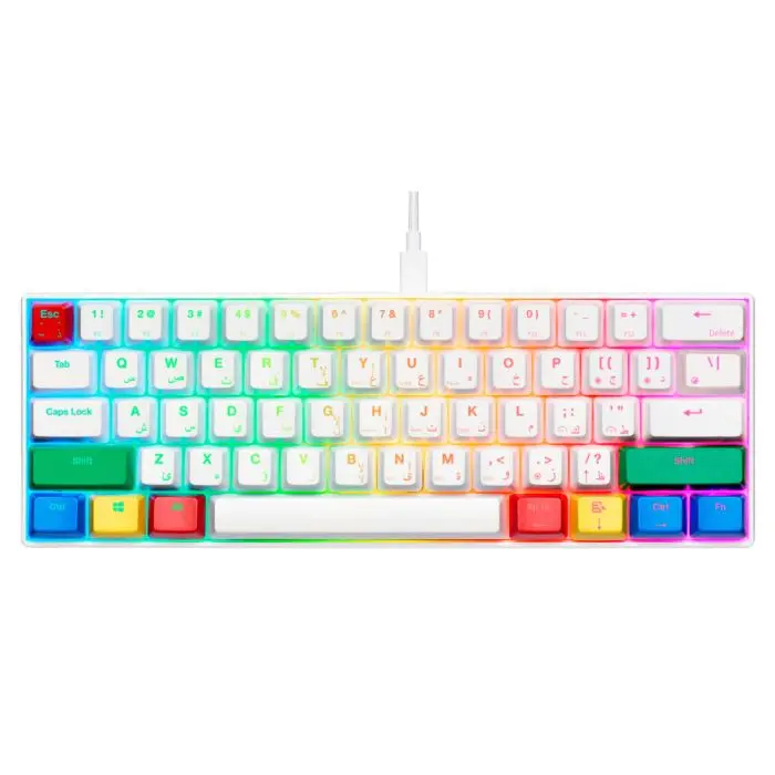 Gamertek Gk60 Mini Keyboard Pro - Rgby 1