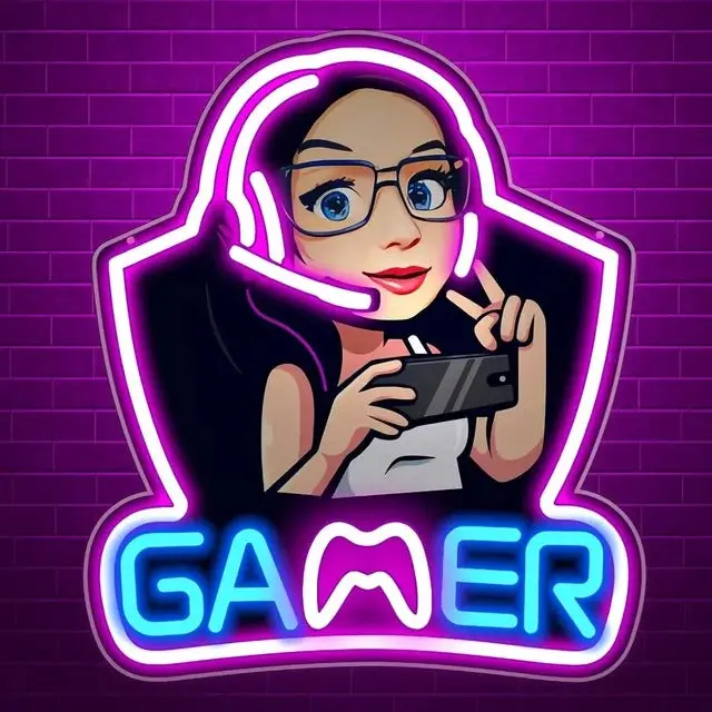Gaming Neon " Gamer Girl -14 " 1
