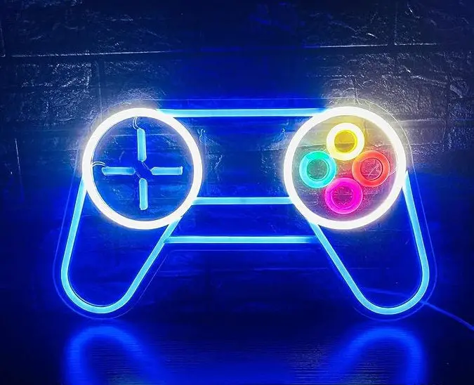 Gaming Neon Sign " Joystick Logo " 1