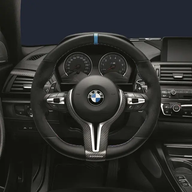 Genuine Bmw - M Performance Carbon Fiber Steering Wheel Trim (Matte)  - Bmw F8x M2/M3/M4 1