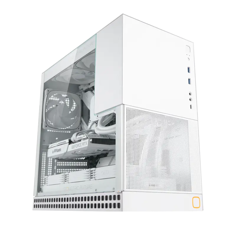 Geometric Future Model 4 King Arthur Compact 35L Atx Pc Case, White 1