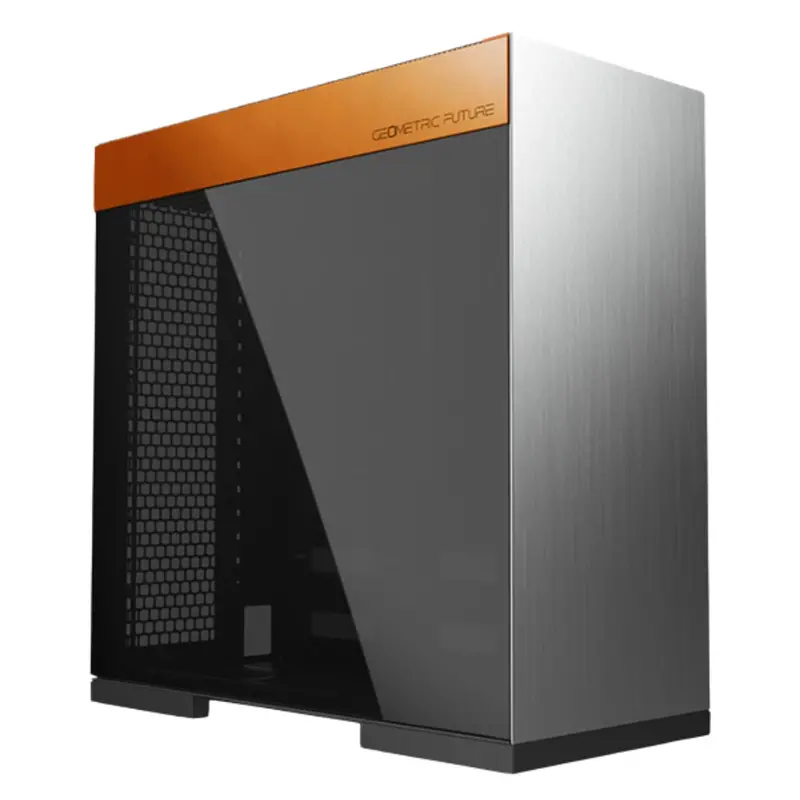 Geometric Future Model 8 Cowboy Mid Tower Glass Case, Black 1
