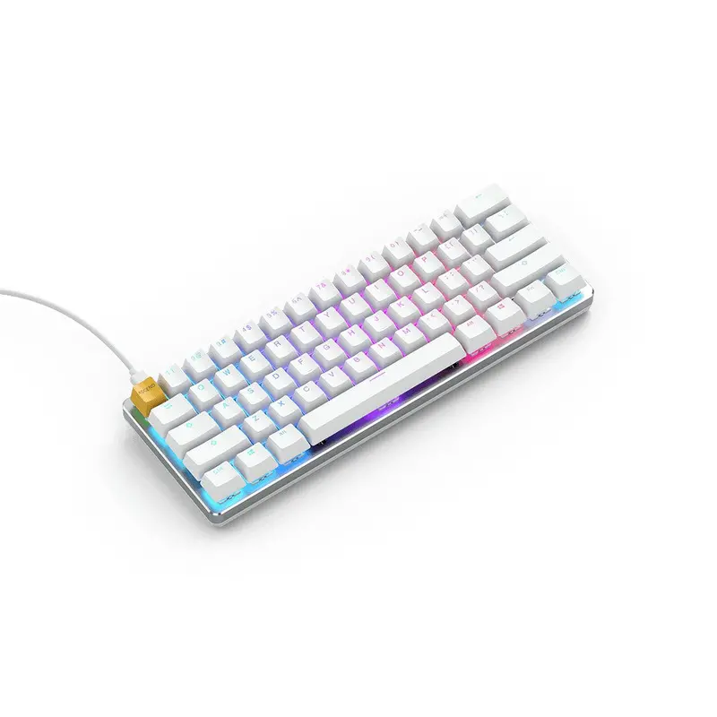 Glorious Gmmk Compact Pre Built Rgb Gaming Keyboard - White 1