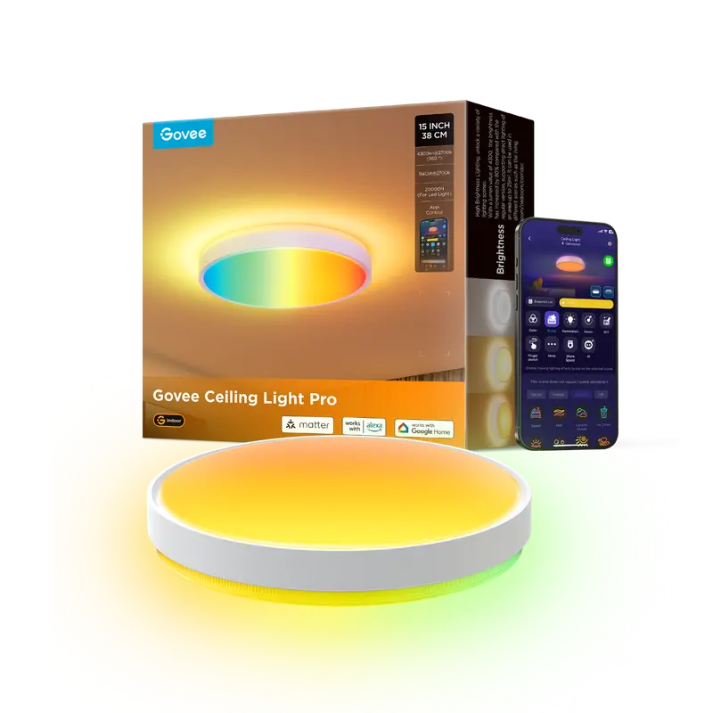 Govee 38Cm Rgbicww Smart Ceiling Light Pro - H60a6 1