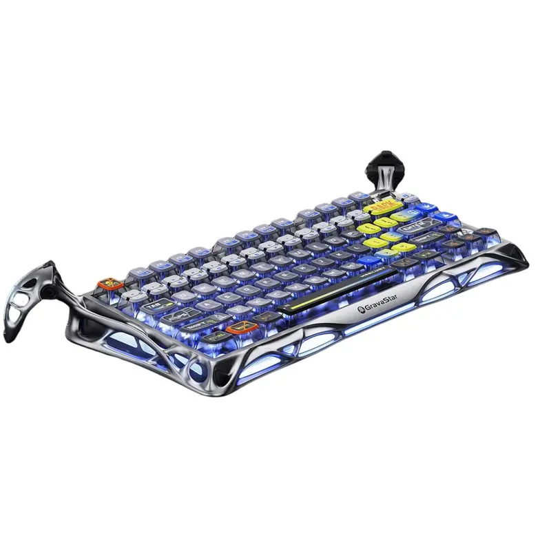 Gravastar Mercury K1 Pro 75% Wireless Mechanical Gaming Keyboard-Interstellar Silver 1