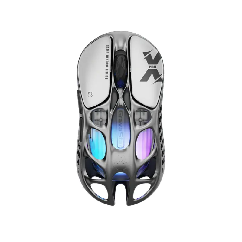 Gravastar Mercury X Pro Wireless Gaming Mouse - Interstellar Silver 1