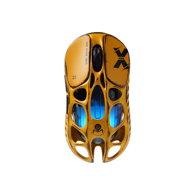 Gravastar Mercury X Pro Wireless Gaming Mouse Special Edition - Battle Worn Yellow 1