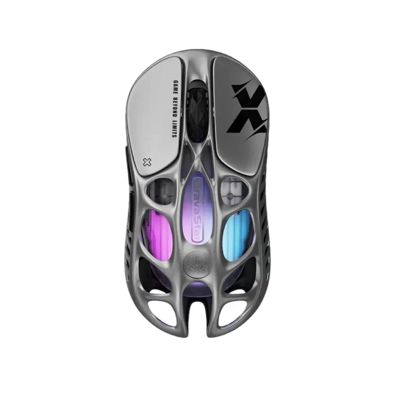 Gravastar Mercury X Wireless Gaming Mouse - Interstellar Silver 1