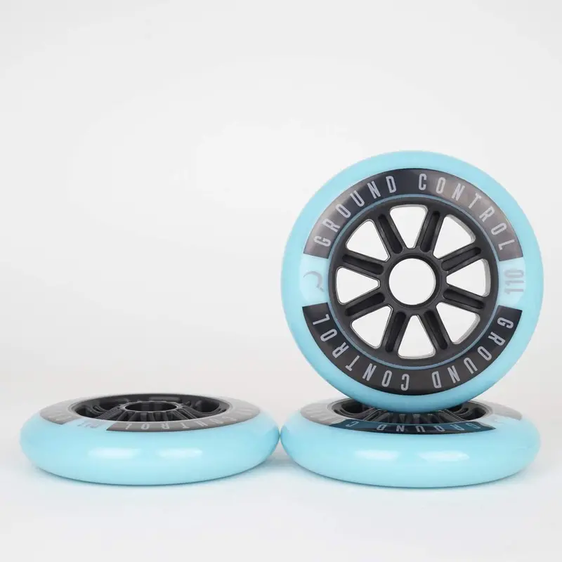 Ground Control 110Mm Turquoise / Black Wheels  - 3 Pack 1