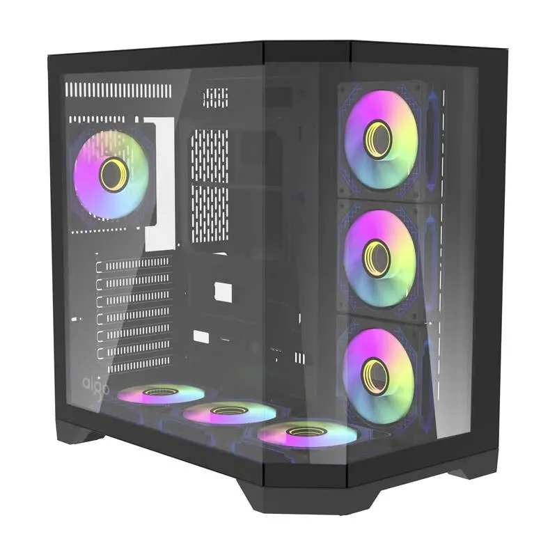 Huntkey S970 Storm Max Cryo Edition M-Atx Pc Case With 7Pcs Fans, Black 1