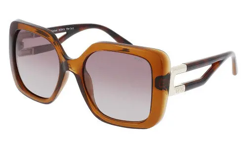 Invu Sunglasses Basic Women's Transp. Brown/Gold B2304b 1