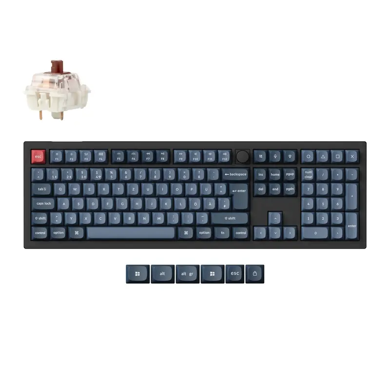 Keychron V6 Max Qmk Wireless Custom Mechanical Keyboard Iso Layout Collection 1
