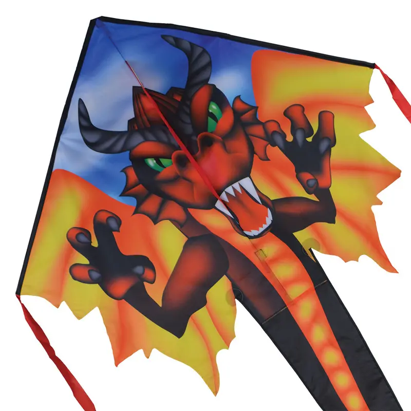 Large Easy Flyer Kite - Red Dragon 1