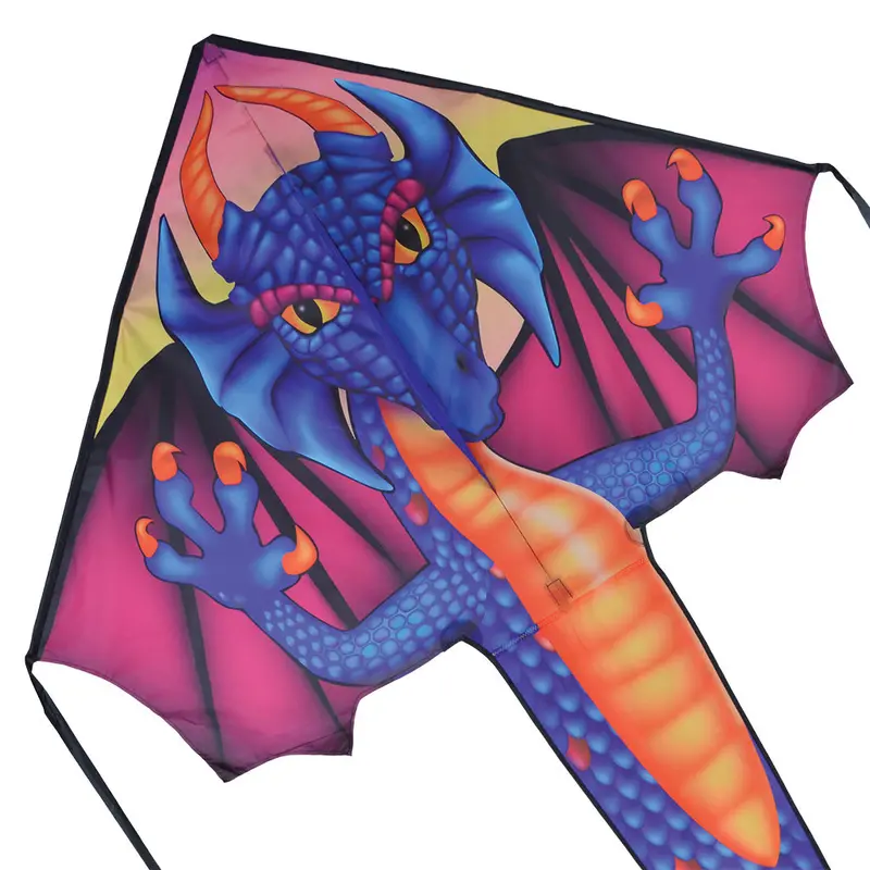 Large Easy Flyer Kite - Sapphire Dragon 1