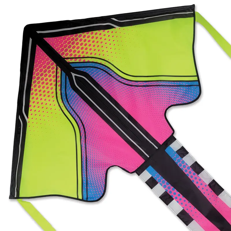 Large Easy Flyer Kite - Tropical Neontech 1